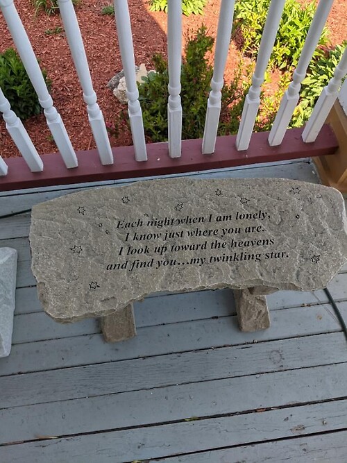 Each Night Cement Bench