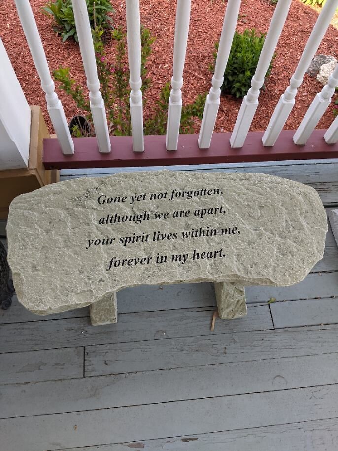 Not Forgotten Cement Bench