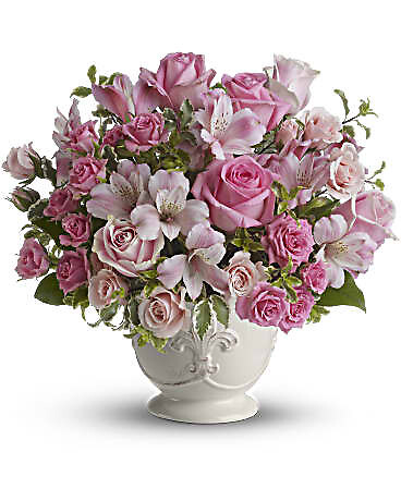 Teleflora's Pink Potpourri Bouquet with Roses