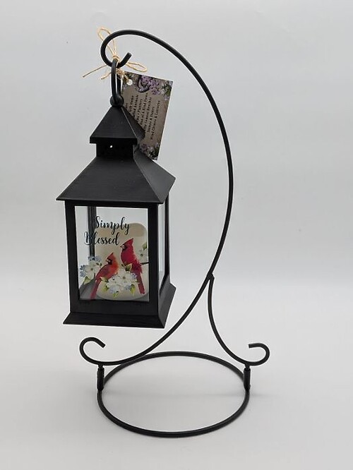Simply Blessed Standing Lantern